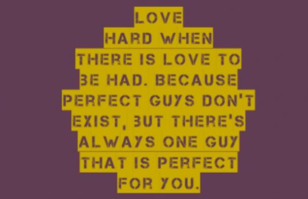 Un amor duro cuando se encuentra el amor.  Porque no hay chicos perfectos, pero siempre hay un hombre perfecto para ti.