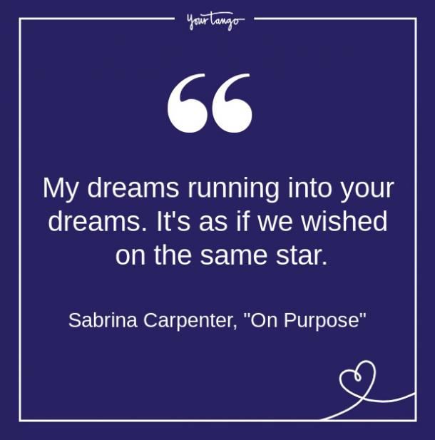 La canción de Sabrina Carpenter s cita de letras sobre amor